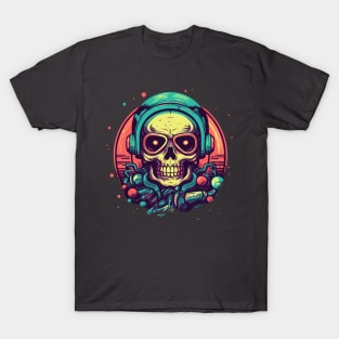 Cyberpunk Skull Pilot T-Shirt